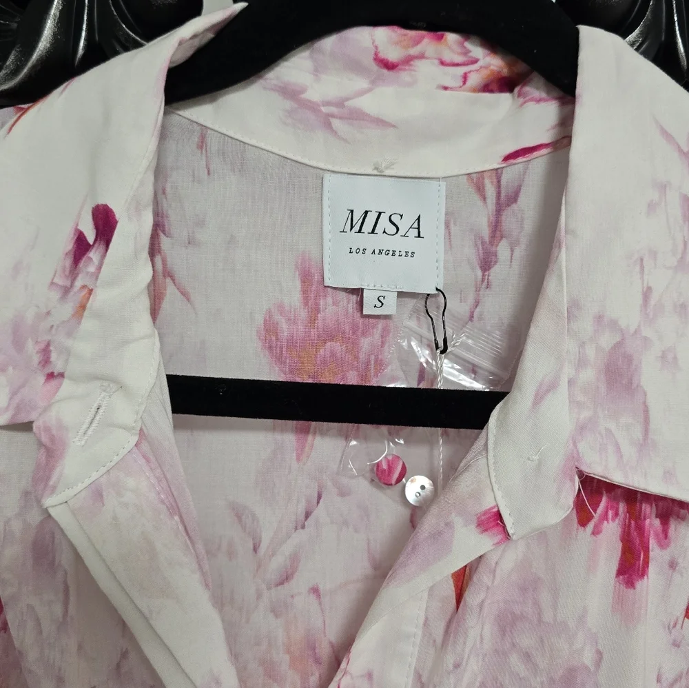 Misa Los Angeles Abigail floral tiered long sleeve maxi dress nwt size S - Picture 10 of 15